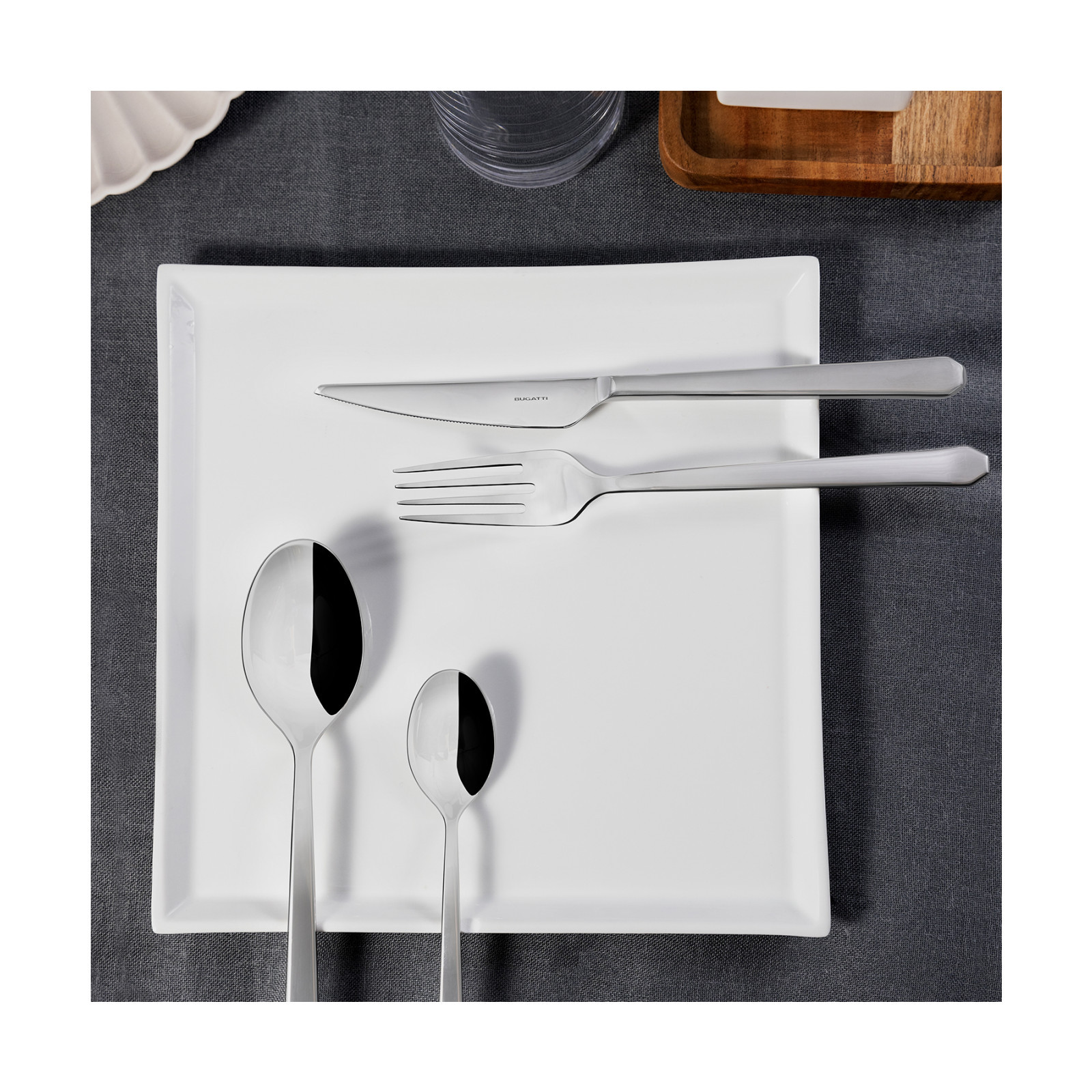 Set posate Ottagonale Bugatti 24 pezzi – acciaio inox 18/10 - immagine 2