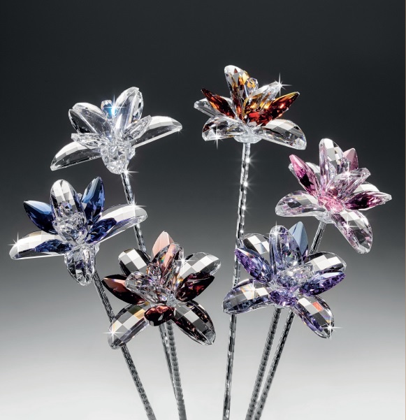 Ranoldi fiori in cristallo set 6 pezzi