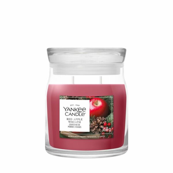 Giara media red Apple wreath yankee candle