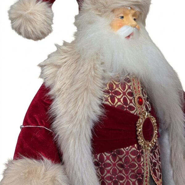 Babbo Natale 80cm con abiti lussuosi goodwill