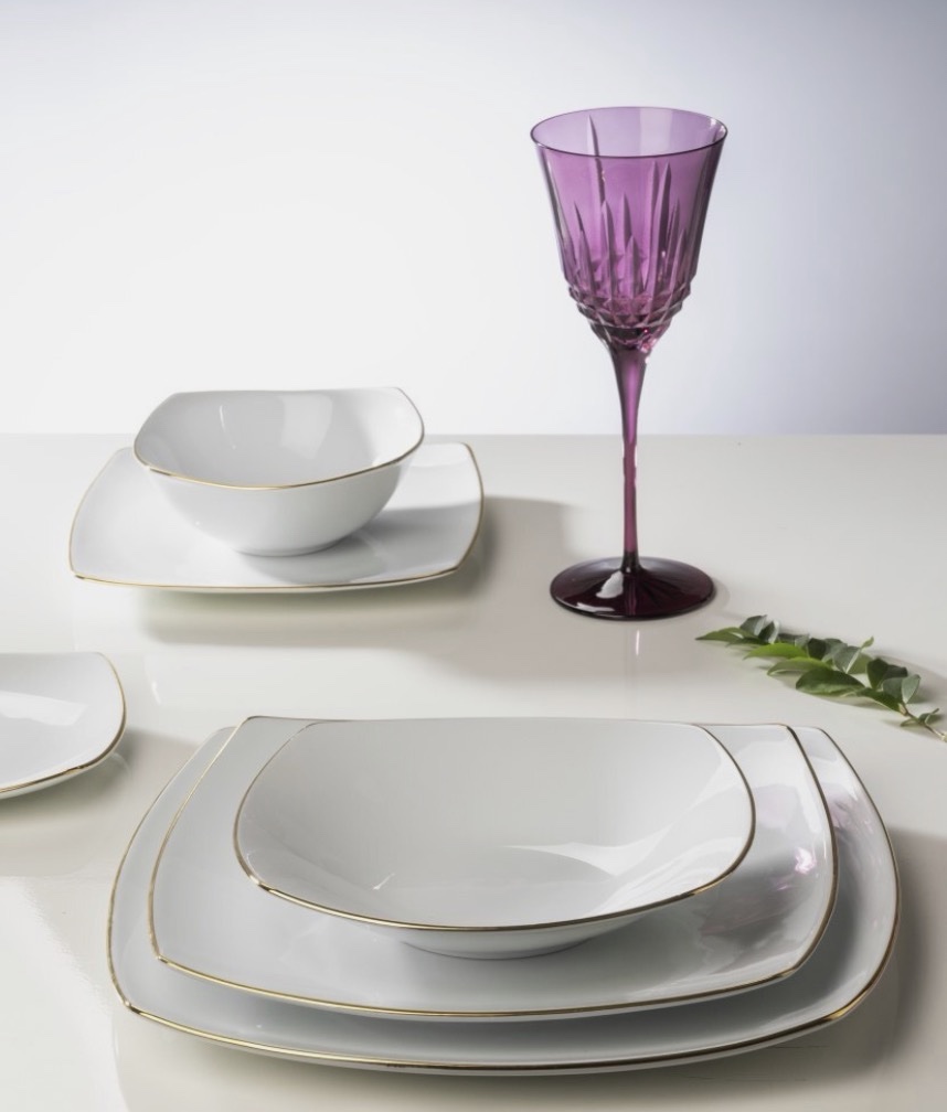 Servizio 18pz square-O gold weissestal - immagine 2